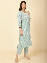 Printed Cotton Kurta Set